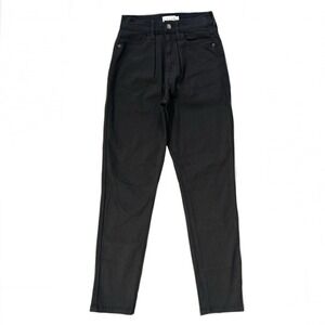 Cello Black High-Rise‎ Pleated Front Skinny Jeans Women's Junior Denim Size 1